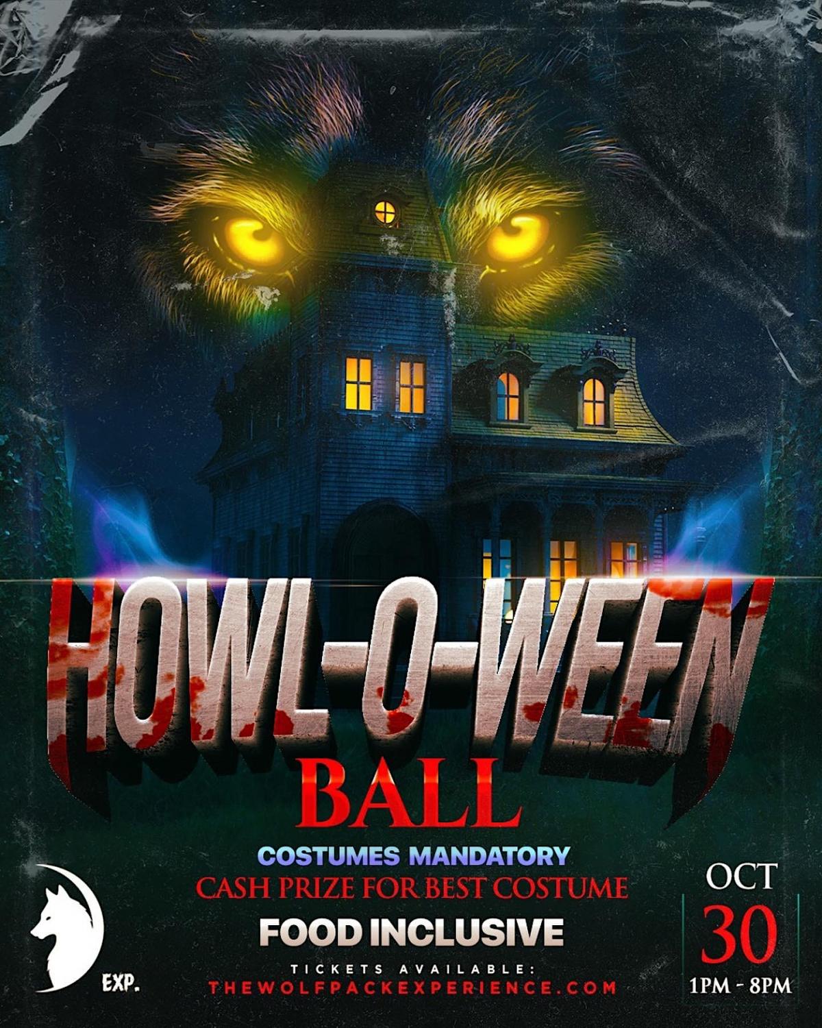 Howl-O-Ween Ball flyer or graphic.