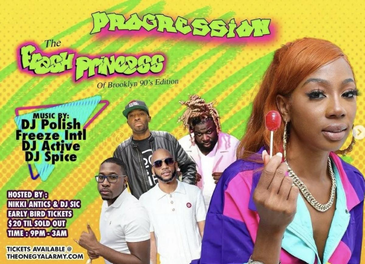 Progression ! 90’s Edition flyer or graphic.