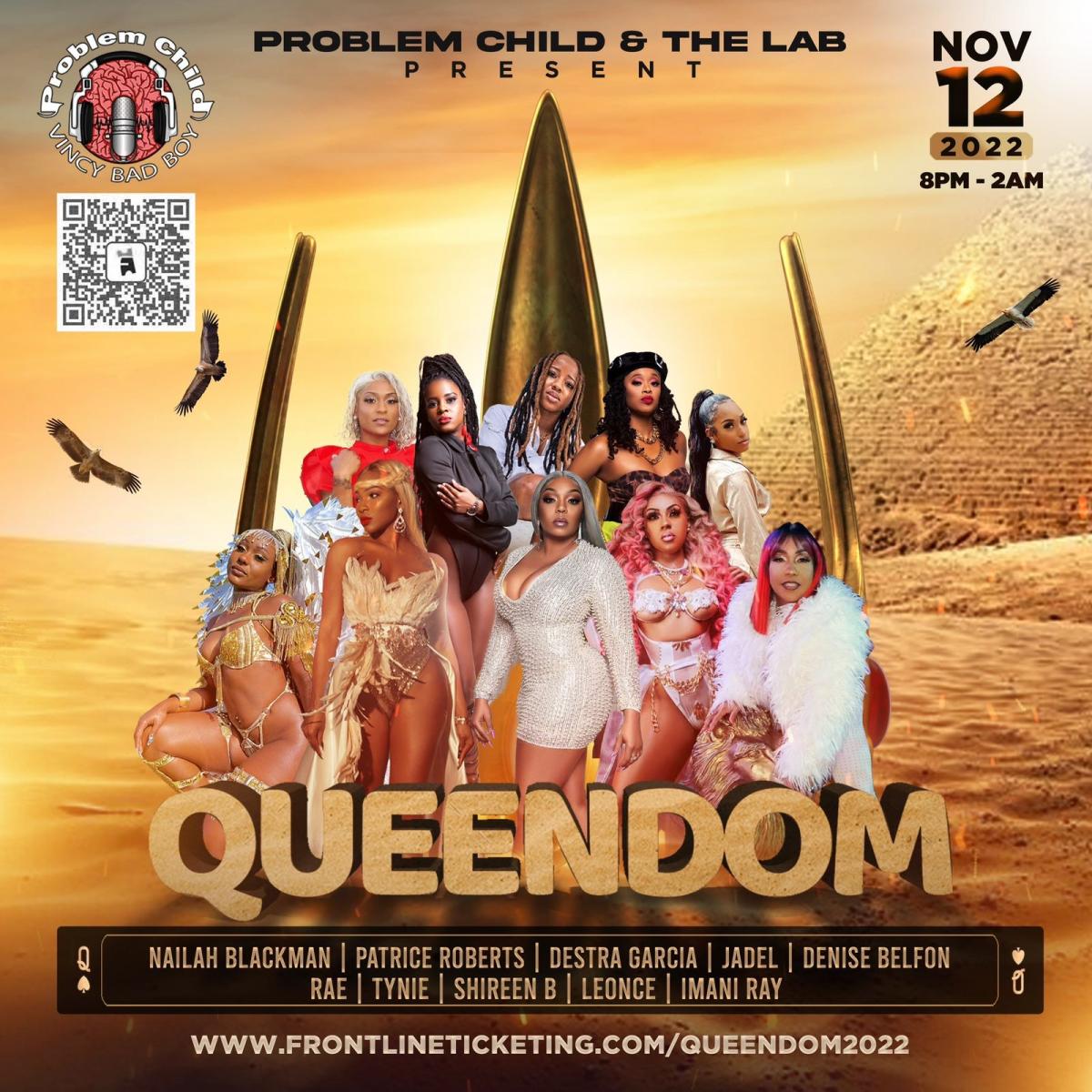 Queendom flyer or graphic.