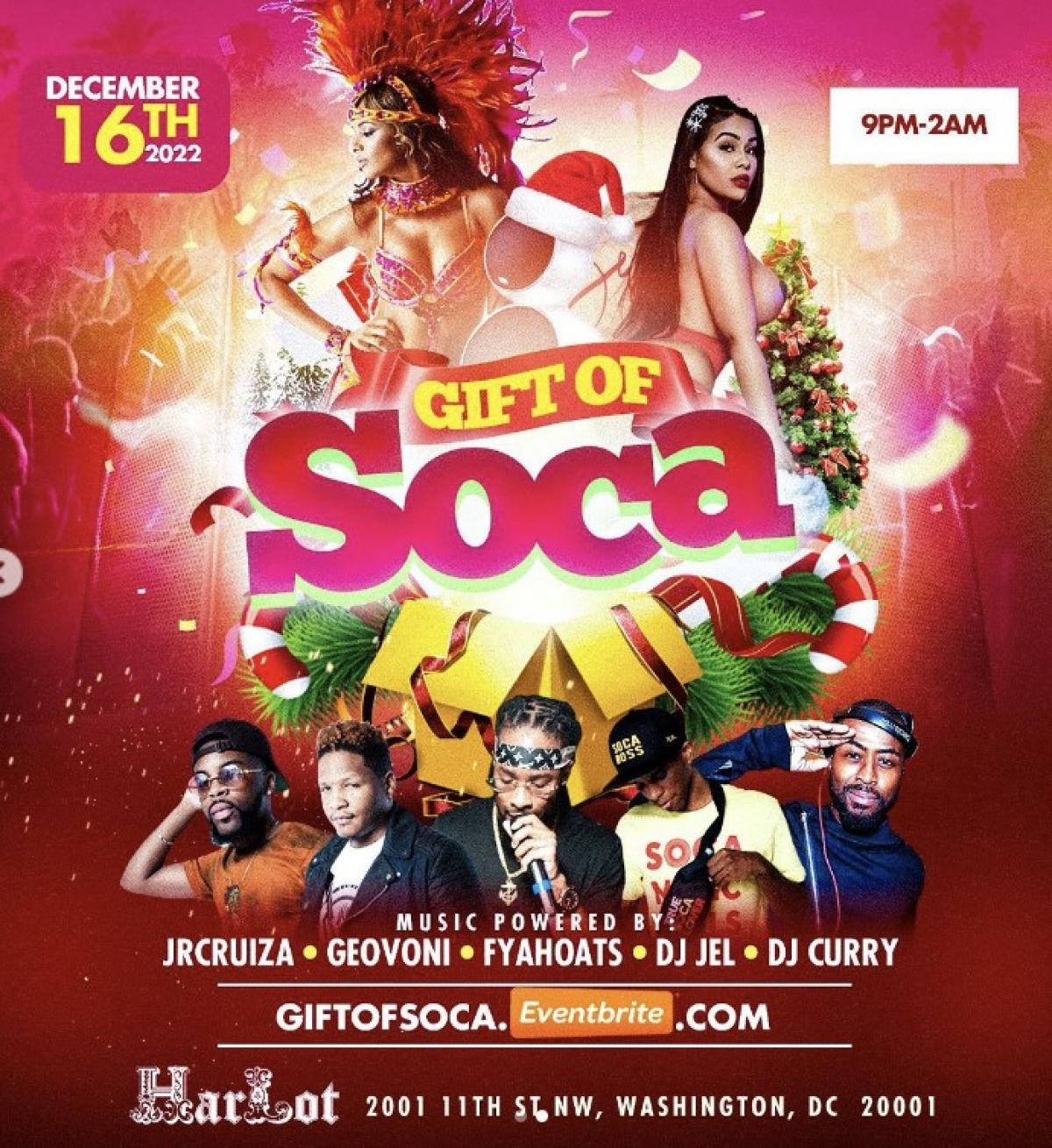 Gift Of Soca  flyer or graphic.