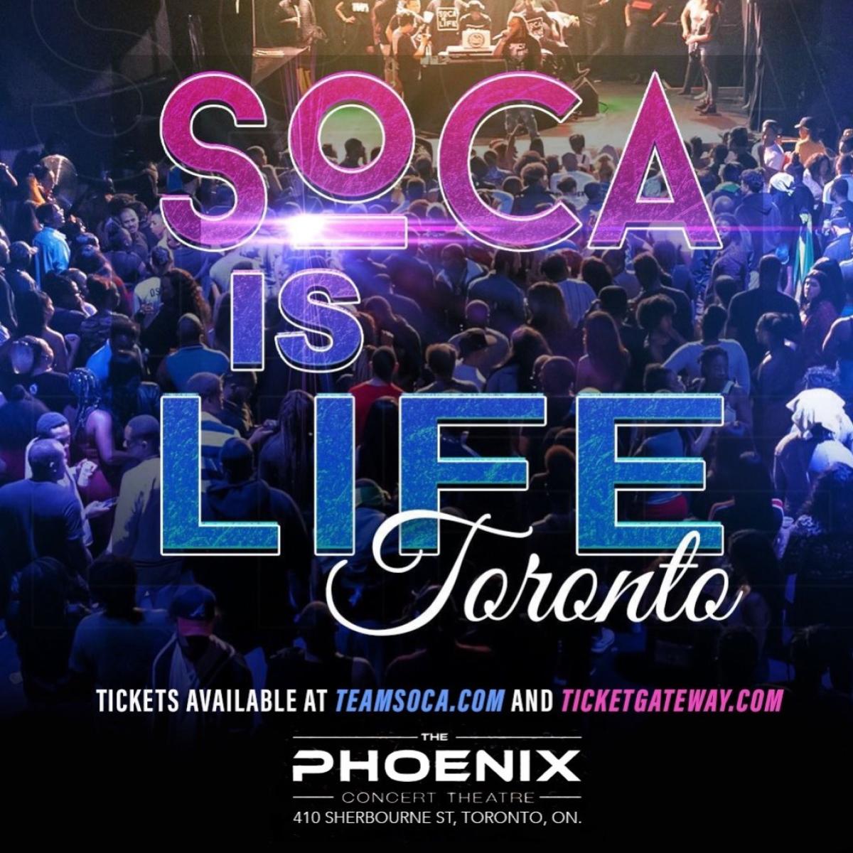 Soca Is Life  flyer or graphic.