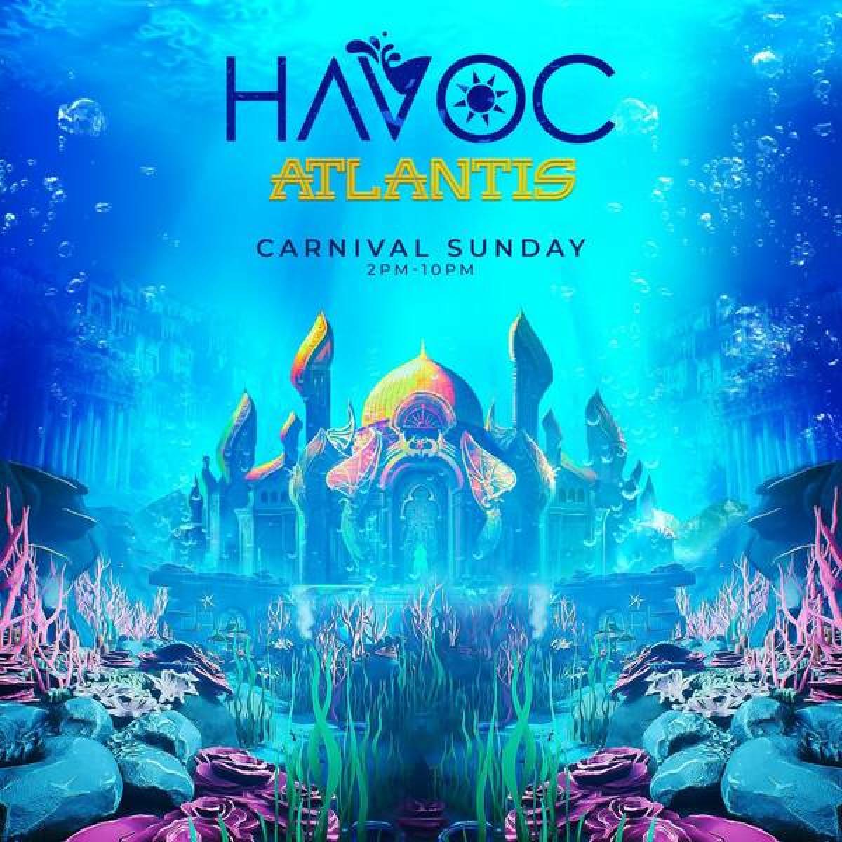 Havoc: Welcome to Atlantis flyer or graphic.