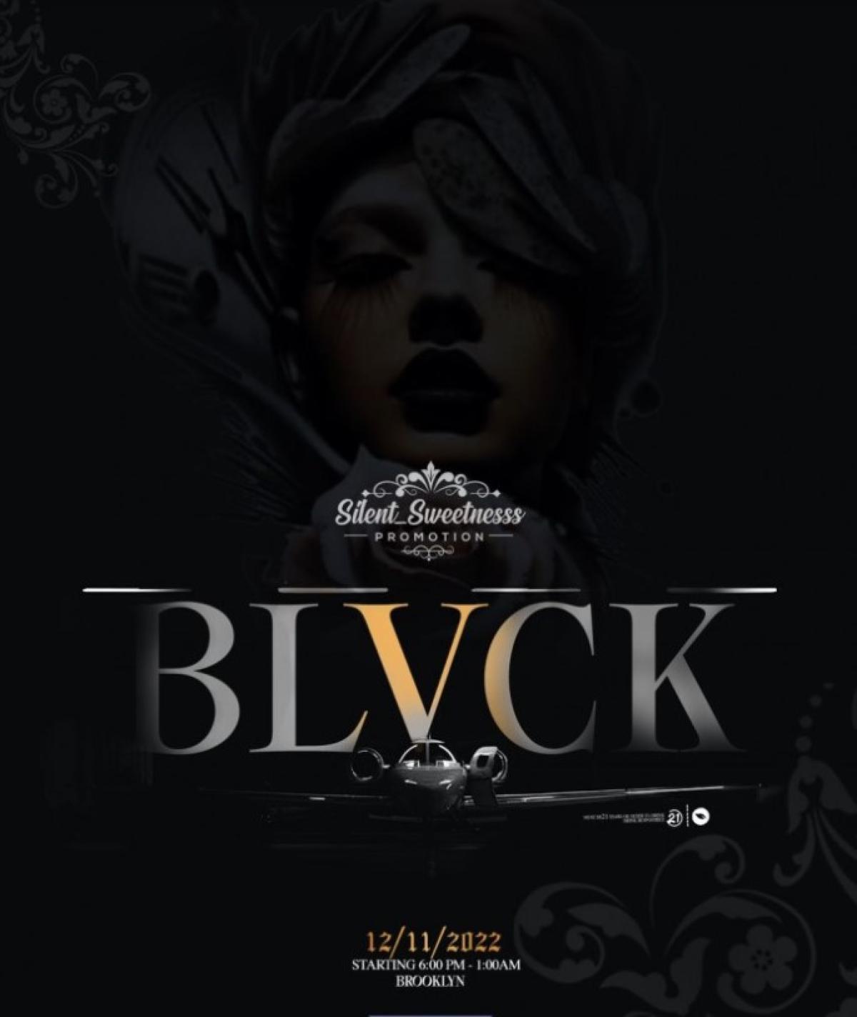 Blavck flyer or graphic.