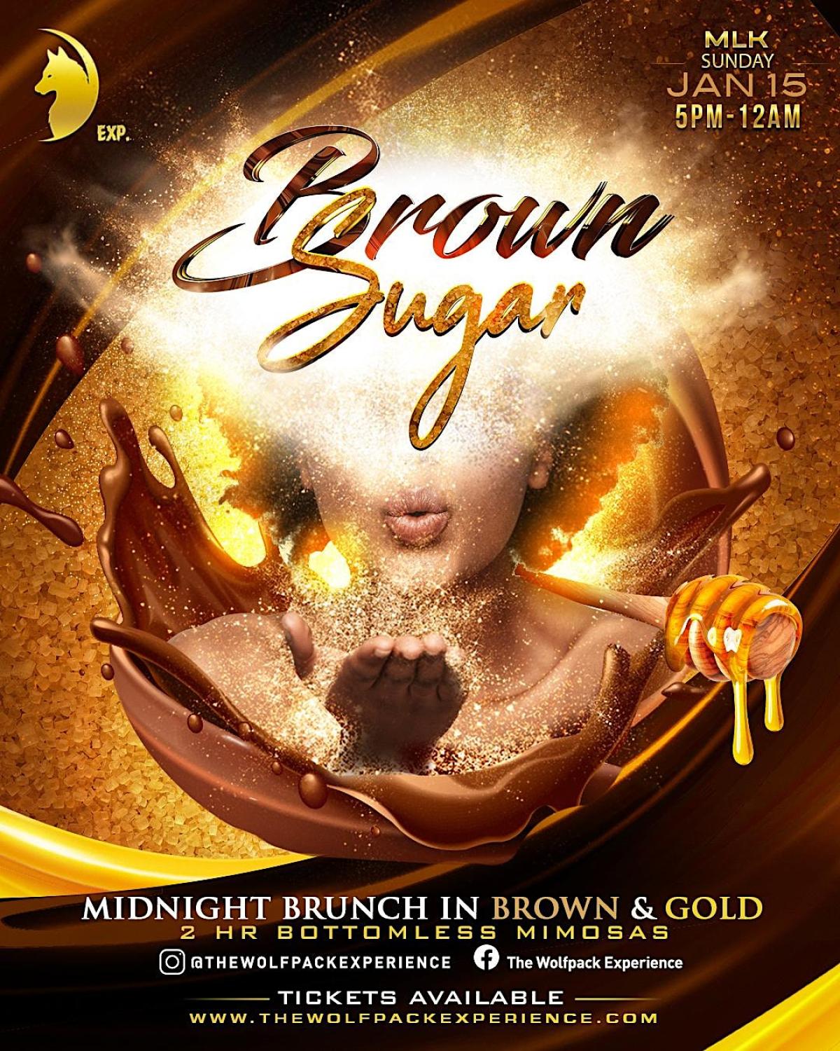 Brown Sugar: Midnight Brunch flyer or graphic.