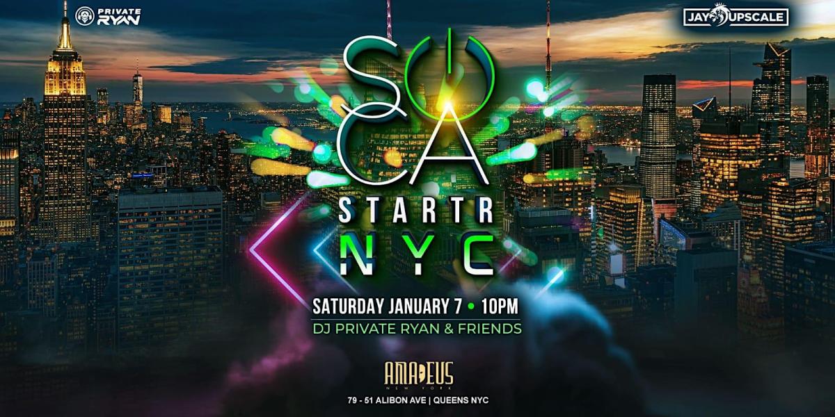 Soca Starter NYC flyer or graphic.