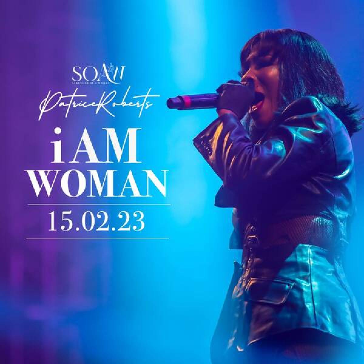 I Am Woman flyer or graphic.