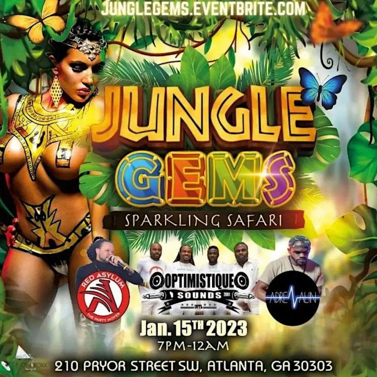 Jungle Gems  flyer or graphic.