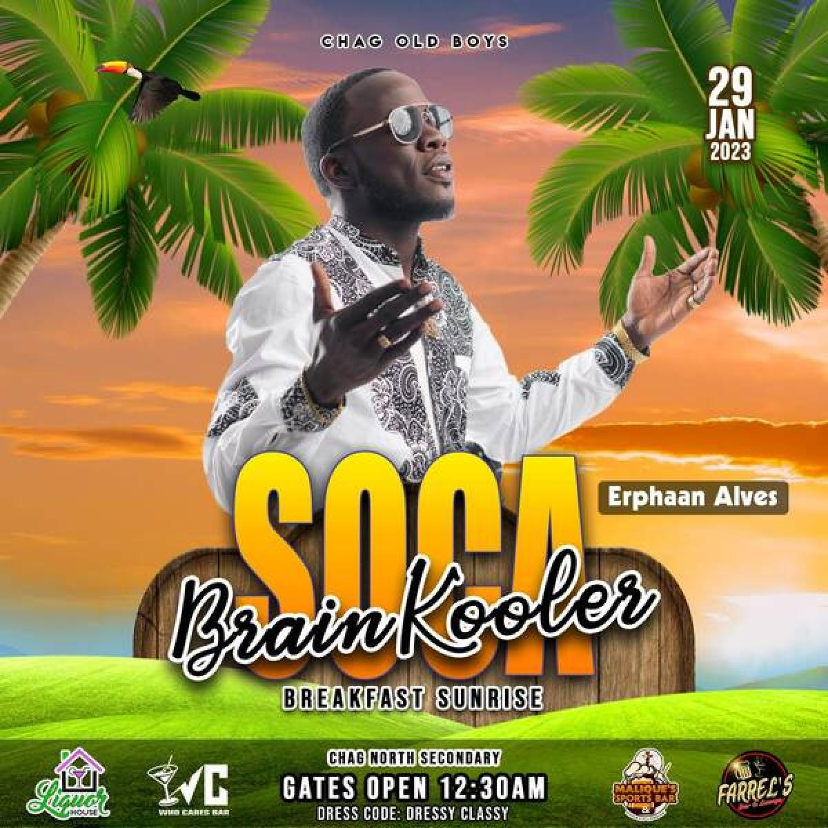 Soca Brain Kooler  flyer or graphic.