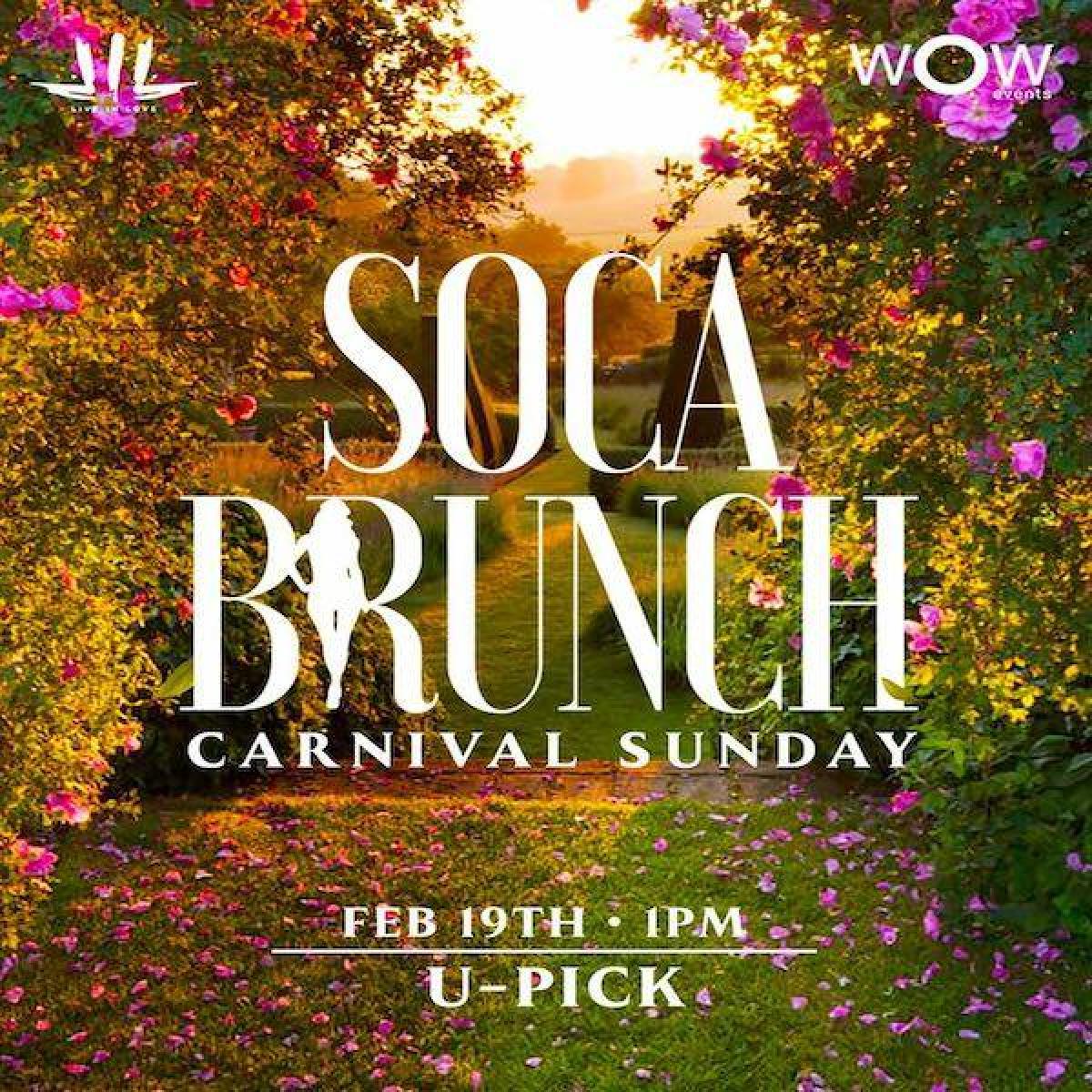 Soca Brunch flyer or graphic.