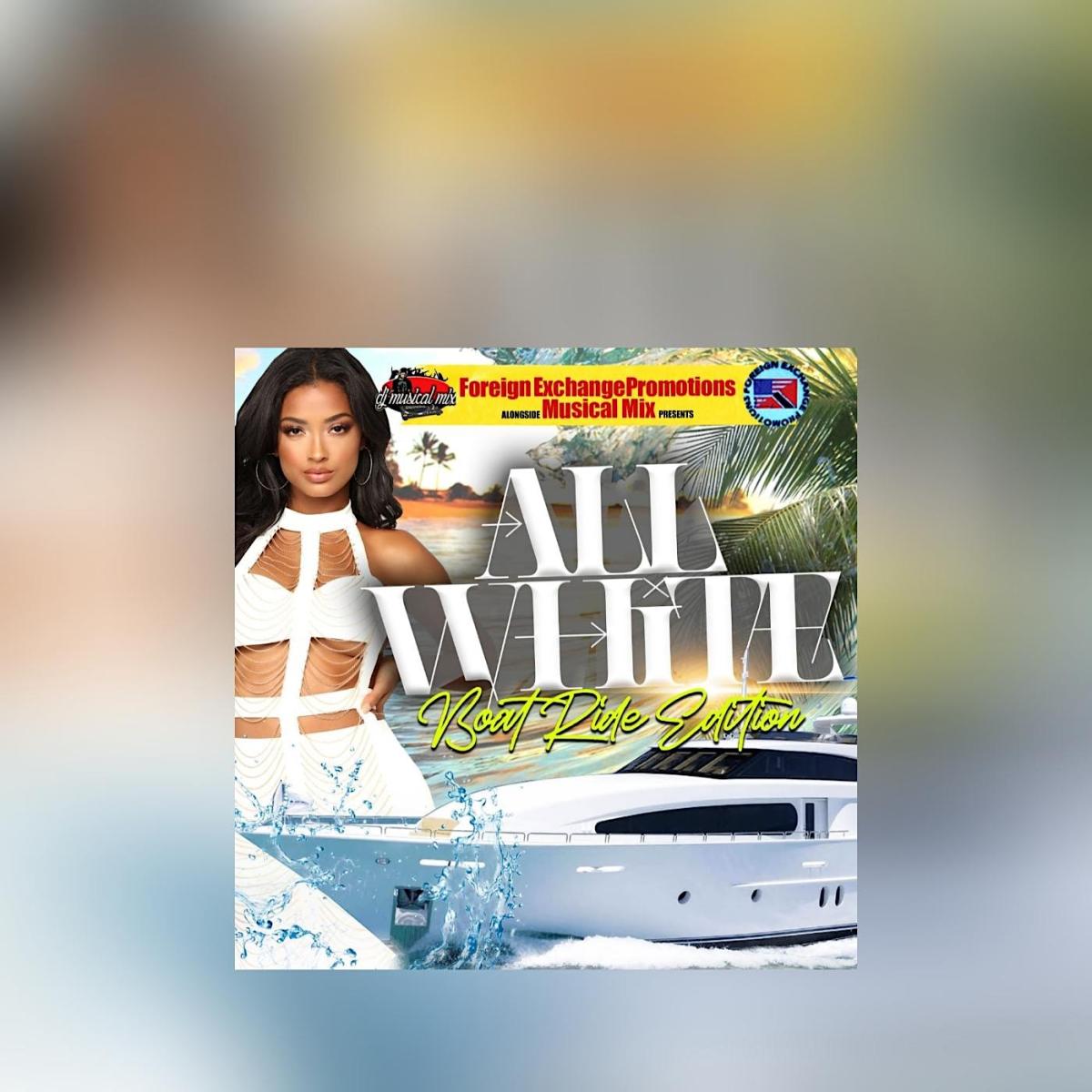 White & Anything Cooler  Boatride flyer or graphic.