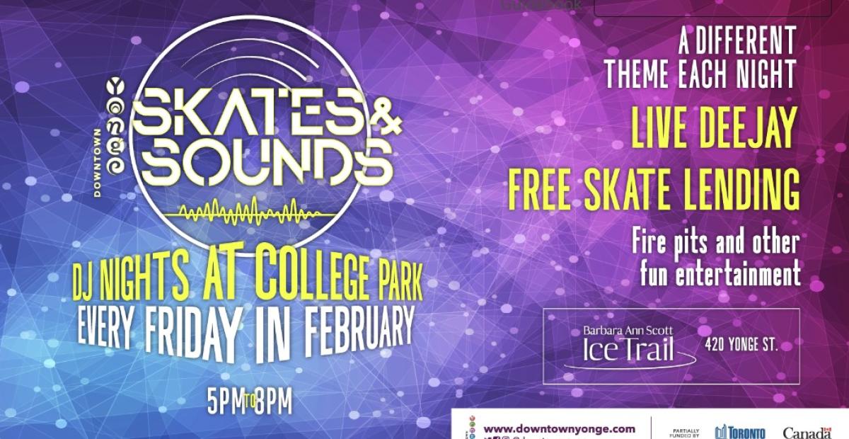 Animate: College Park - Skates & Sounds flyer or graphic.