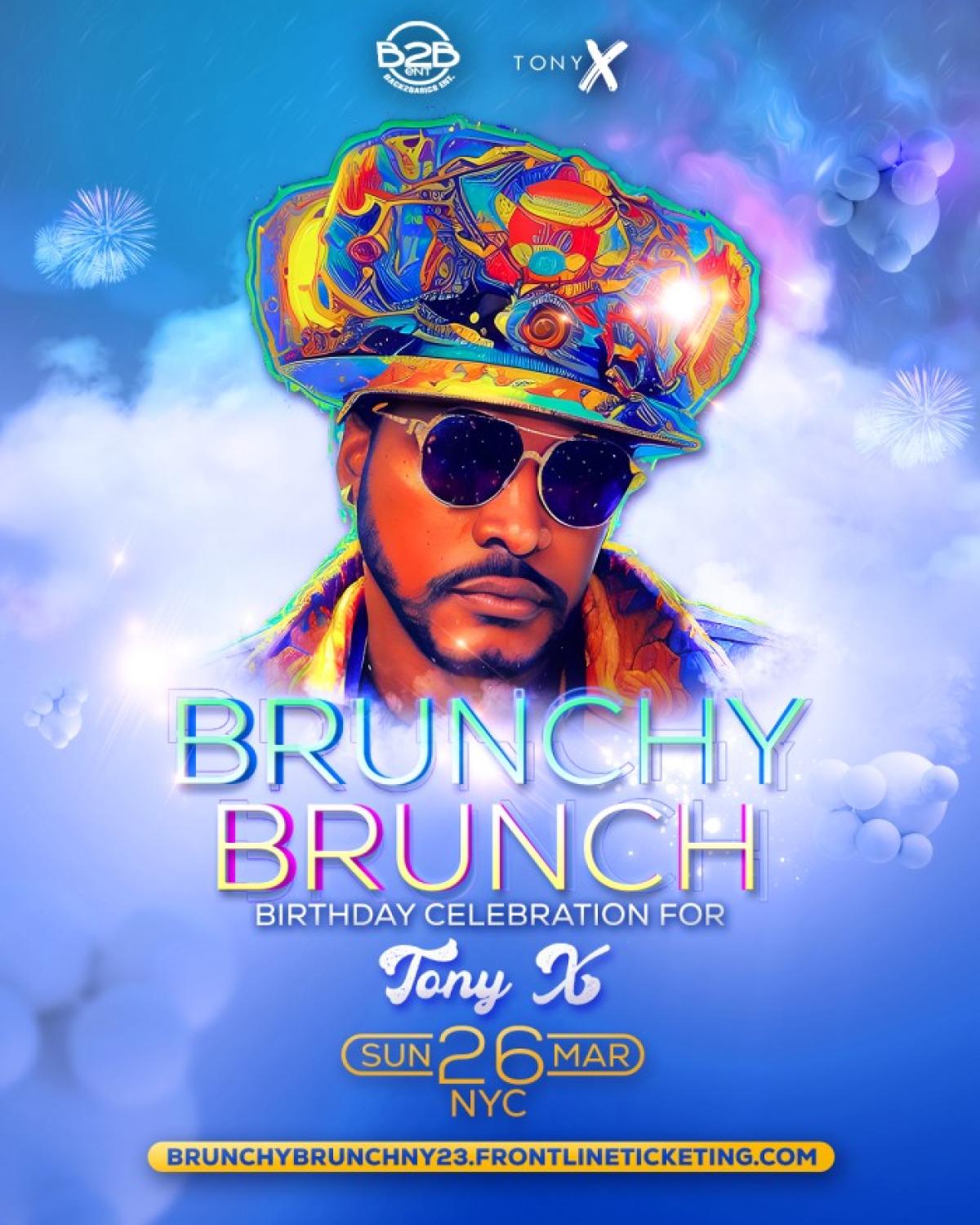 Brunchy Brunch  flyer or graphic.