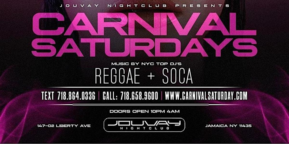 Carnival Saturdays  flyer or graphic.