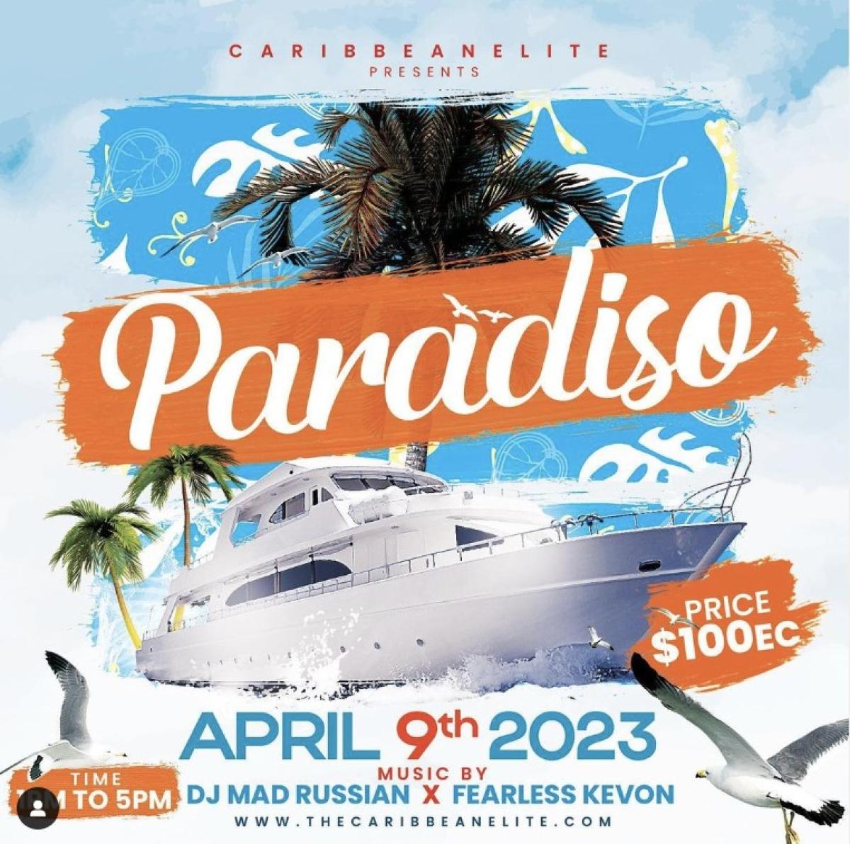 Paradiso flyer or graphic.