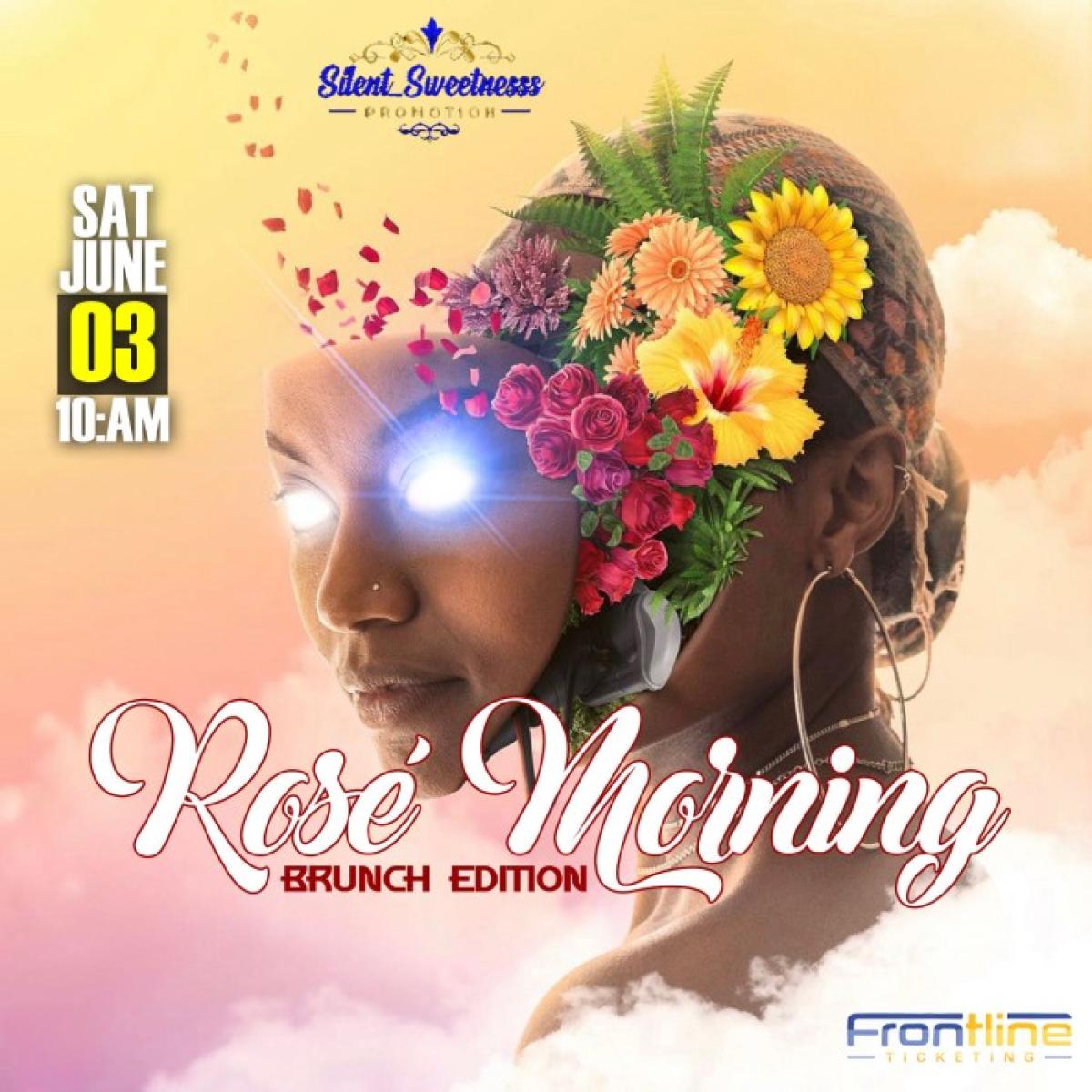 Rosé Morning flyer or graphic.