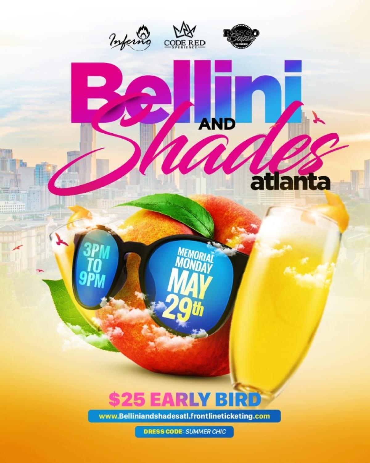 Bellini & Shades flyer or graphic.