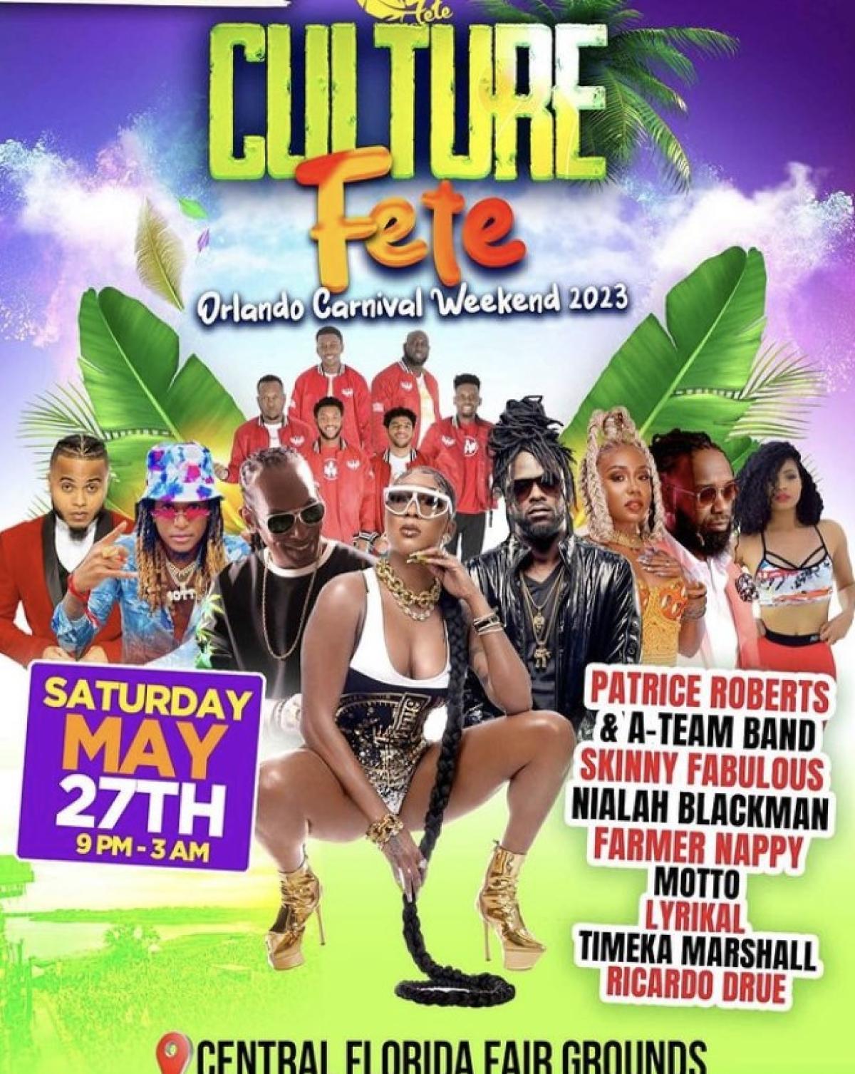 Culture Fete - Saturday flyer or graphic.