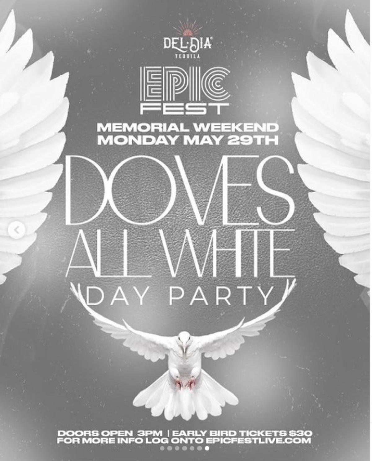 Doves flyer or graphic.