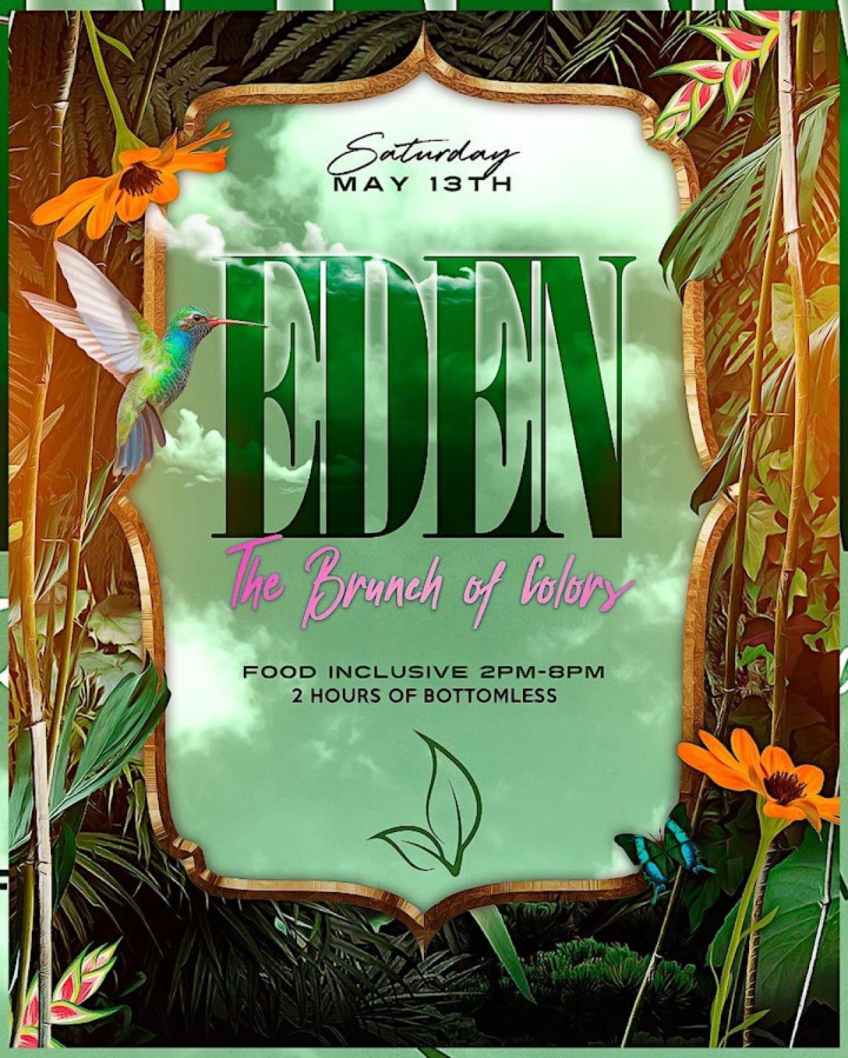 Eden: The Brunch Of Colors flyer or graphic.