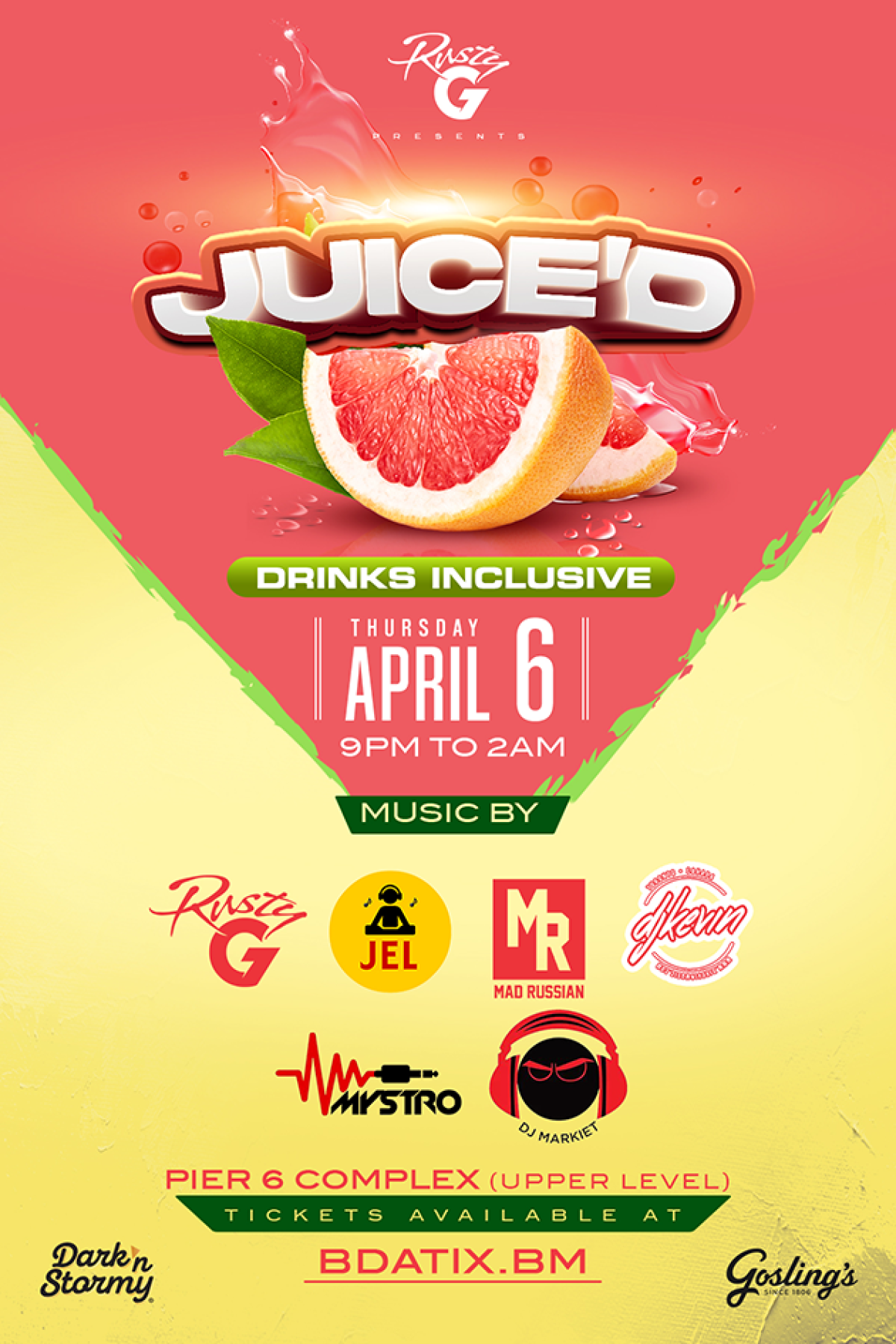 Juice'D flyer or graphic.