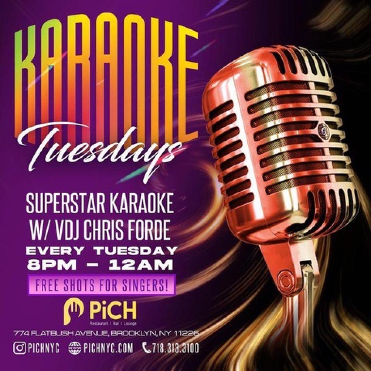 Karaoke Tuesday  flyer or graphic.