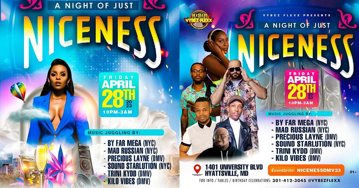 Niceness flyer or graphic.