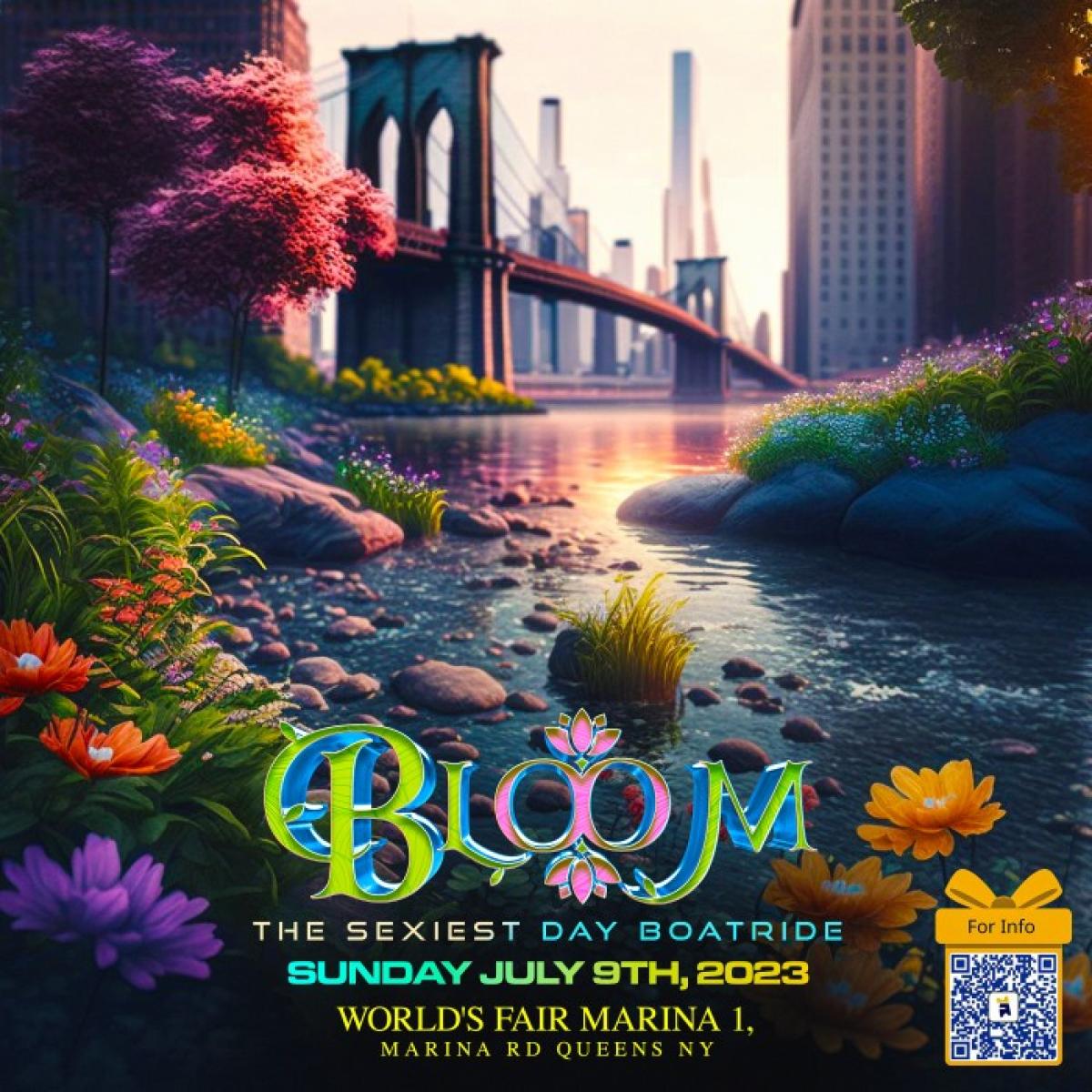 Bloom: The Sexiest Day Boatride flyer or graphic.