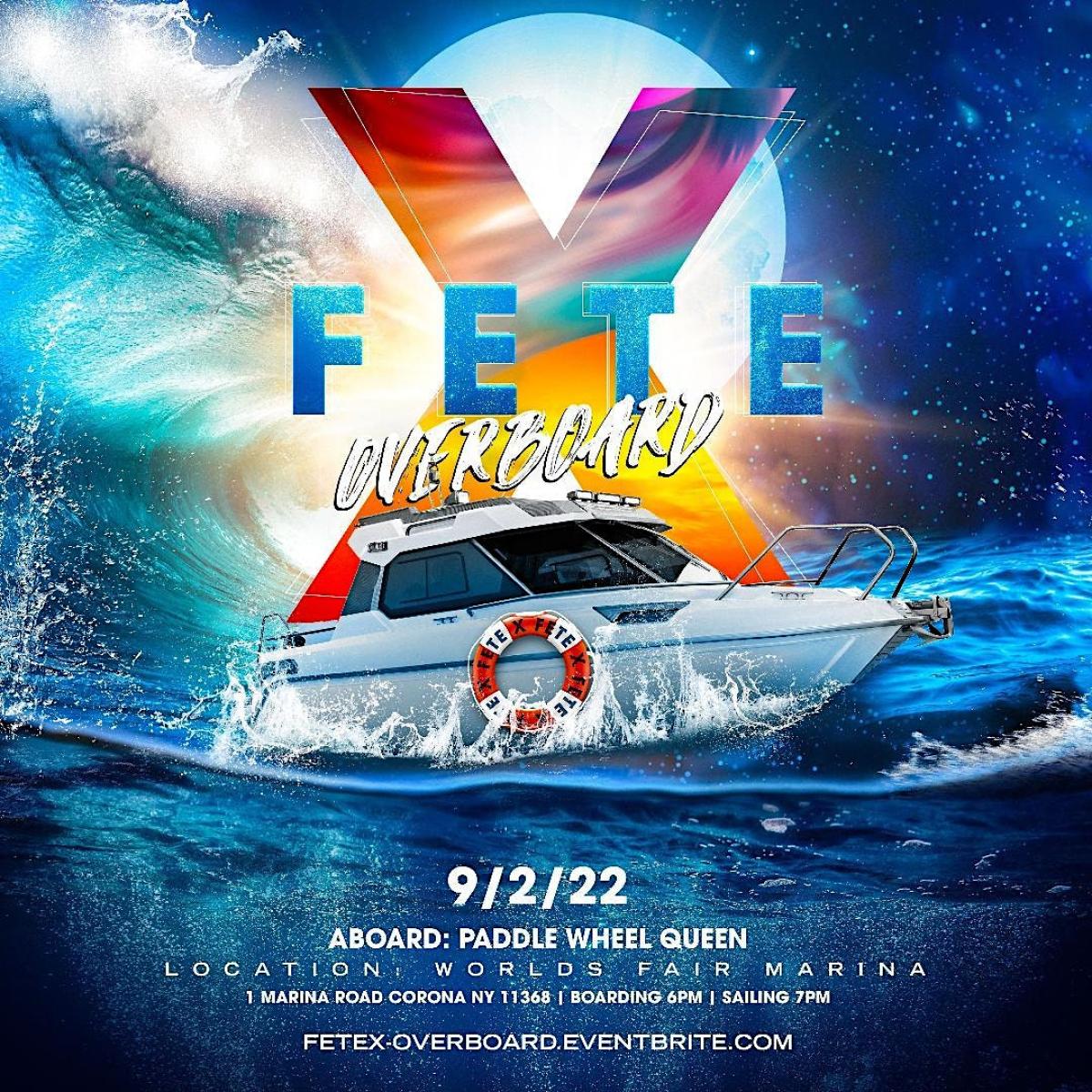 Fete❌ Overboard ⚓️ flyer or graphic.