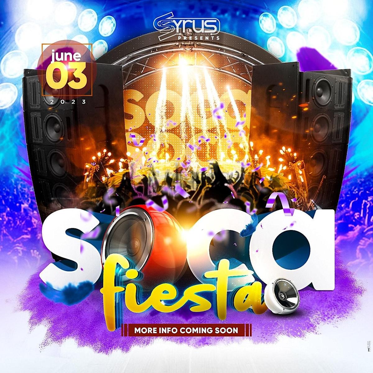 Soca Fiesta flyer or graphic.