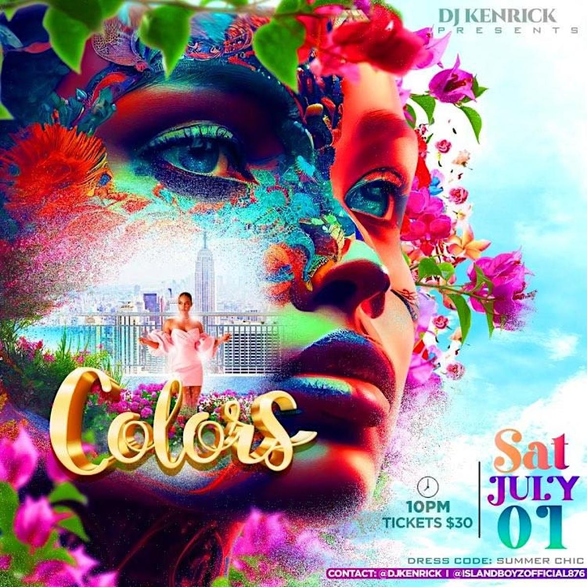 "Colors" Summer Chic Edition flyer or graphic.