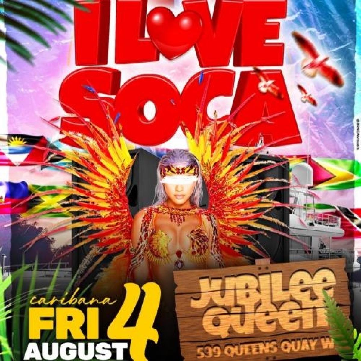 I ❤️️ SOCA Boat Cruise flyer or graphic.