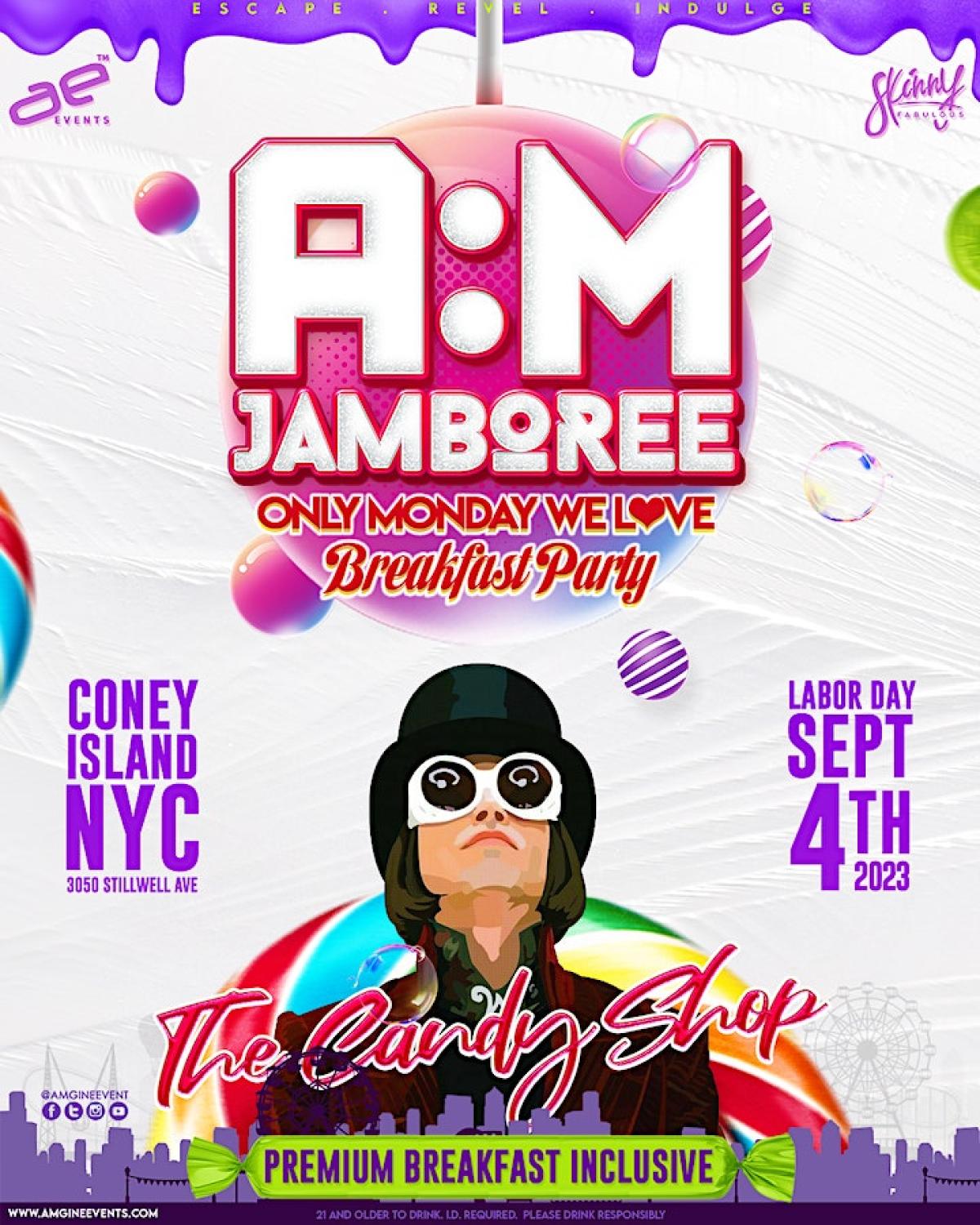 A:M Jamboree  flyer or graphic.