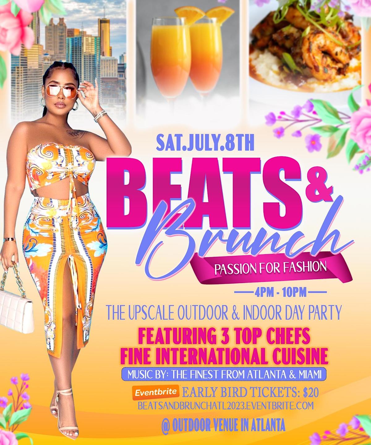 Beats & Brunch flyer or graphic.