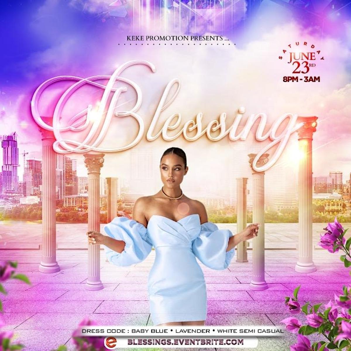 Blessings flyer or graphic.