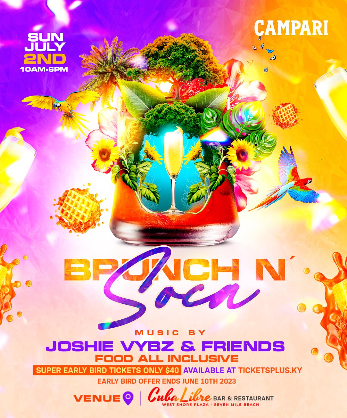 Brunch N' Soca flyer or graphic.