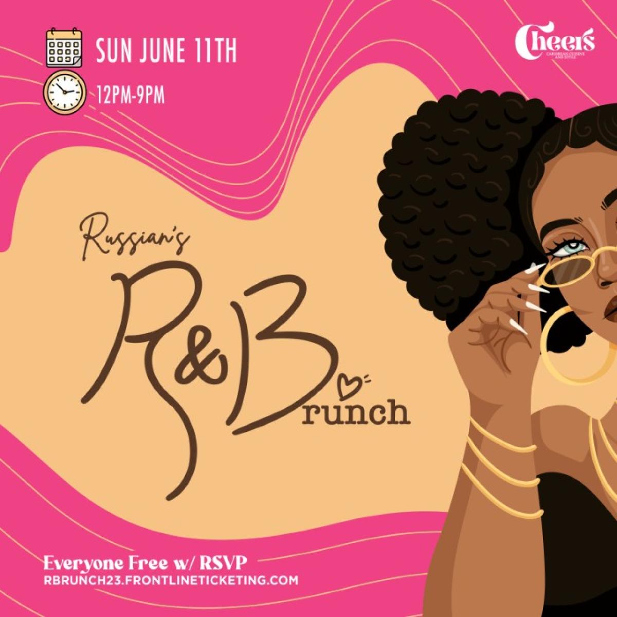 R & Brunch flyer or graphic.