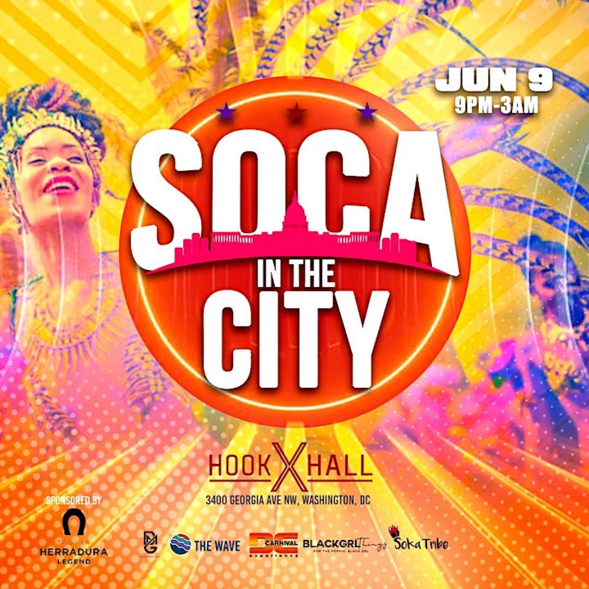 Soca In The City *Pop-Up* flyer or graphic.