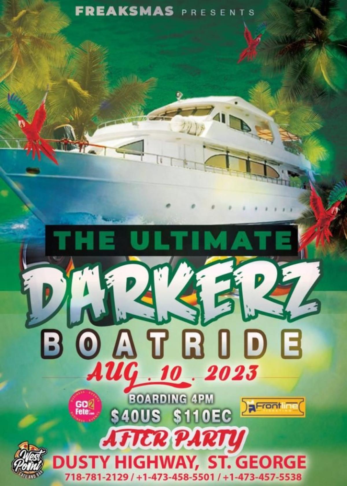 Darkerz Ultimate Boatride flyer or graphic.
