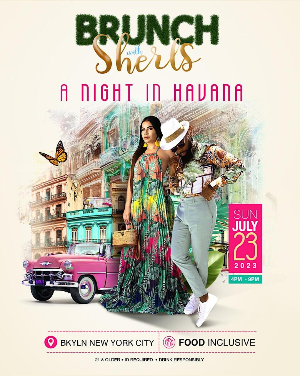 Brunch with Sherls: A Night in Havana flyer or graphic.
