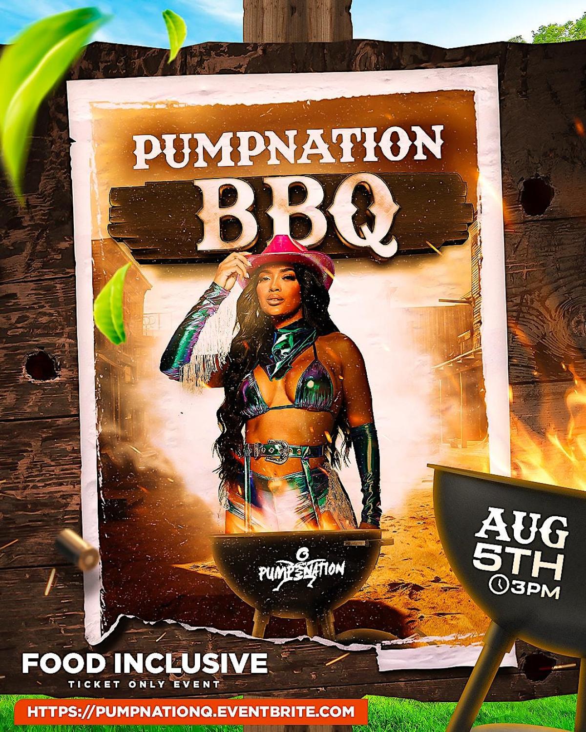 Pump Nation BBQ flyer or graphic.