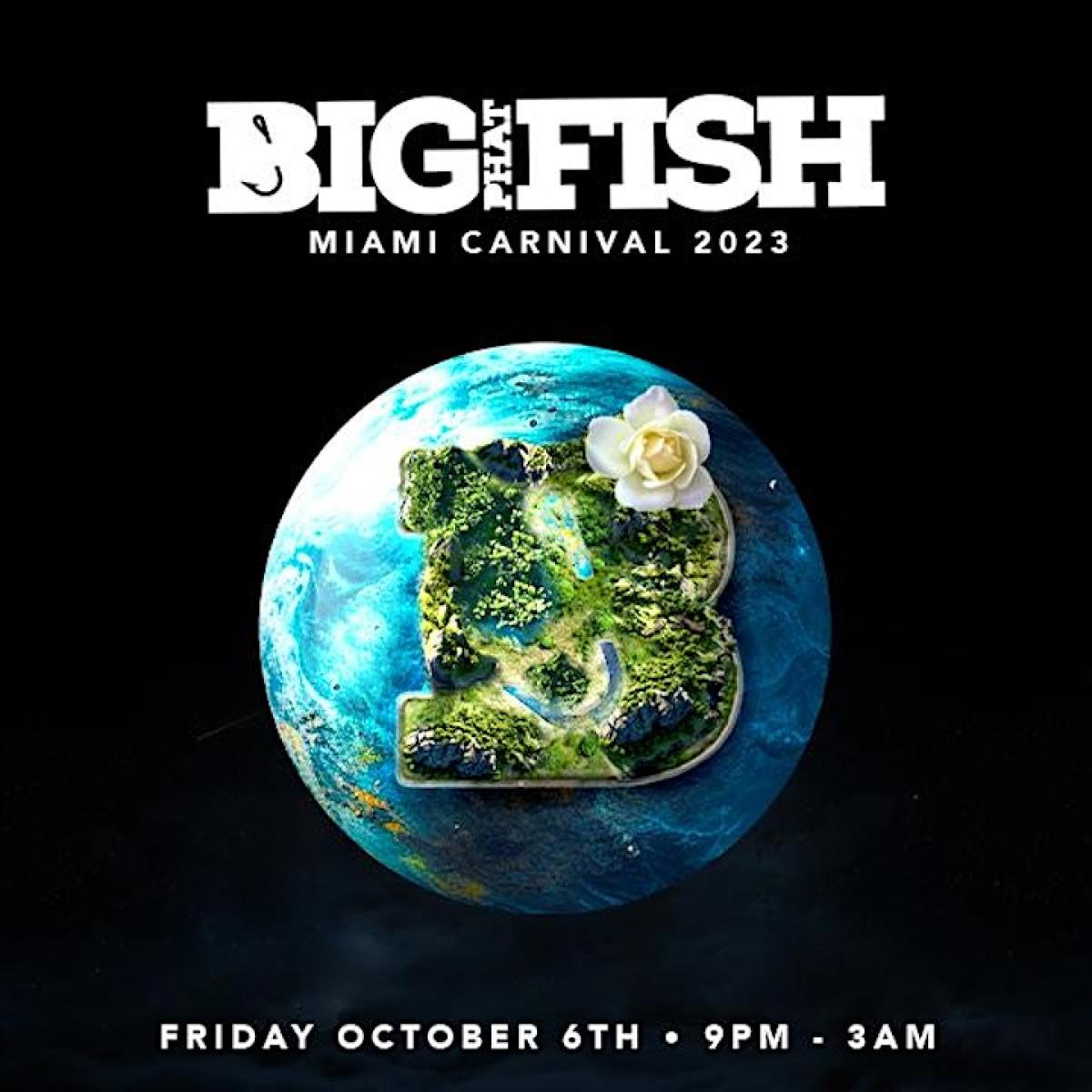 Big Phat Fish All White flyer or graphic.