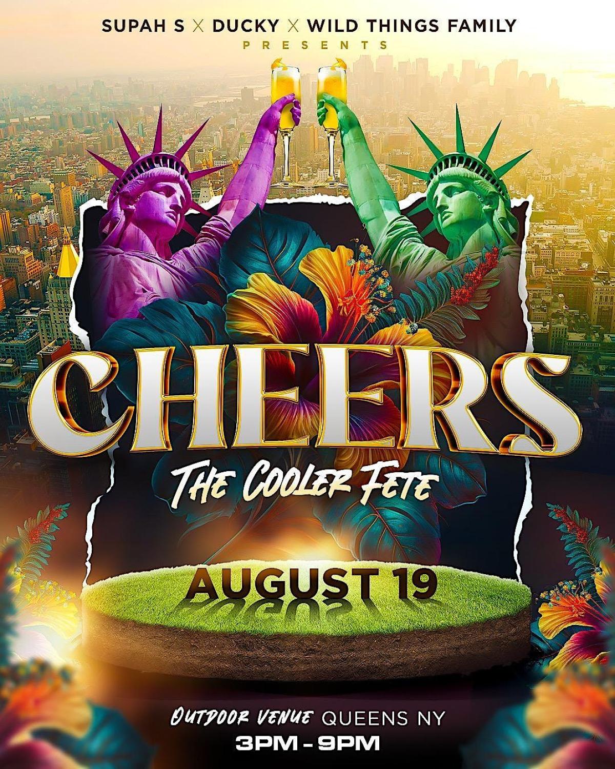 Cheers: The Cooler Fete flyer or graphic.