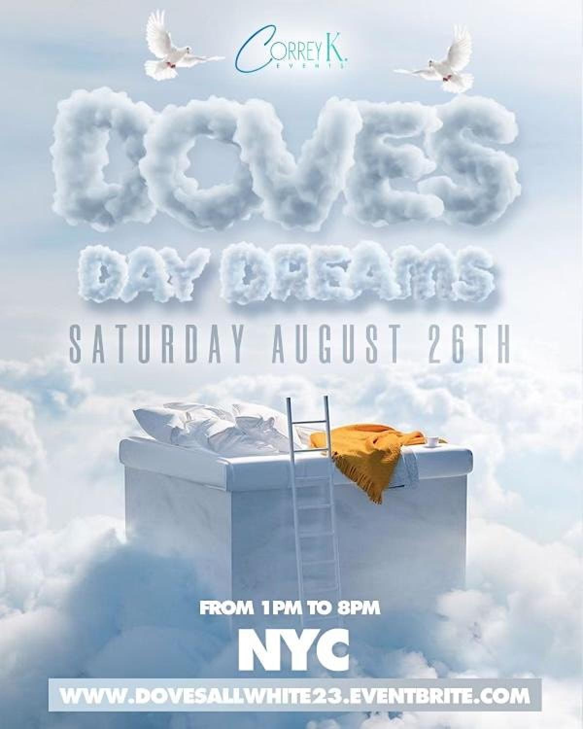 Doves All White flyer or graphic.