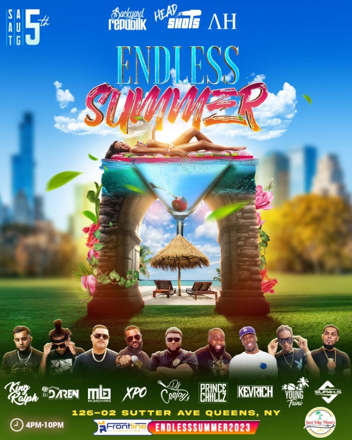 Endless Summer 2023 flyer or graphic.