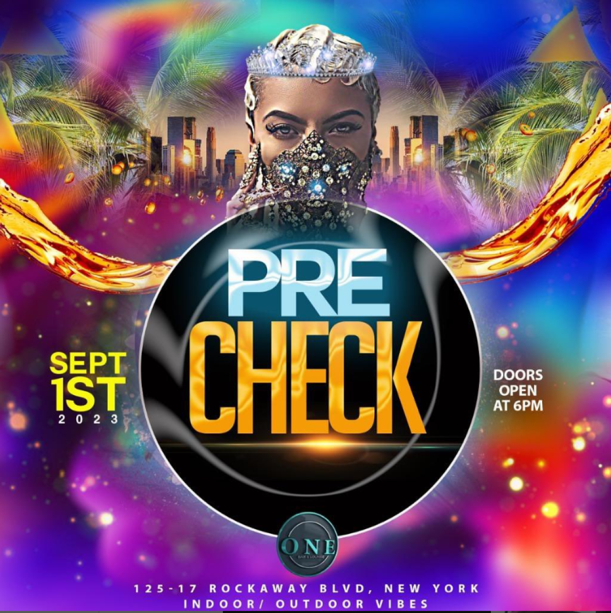 Pre Check flyer or graphic.