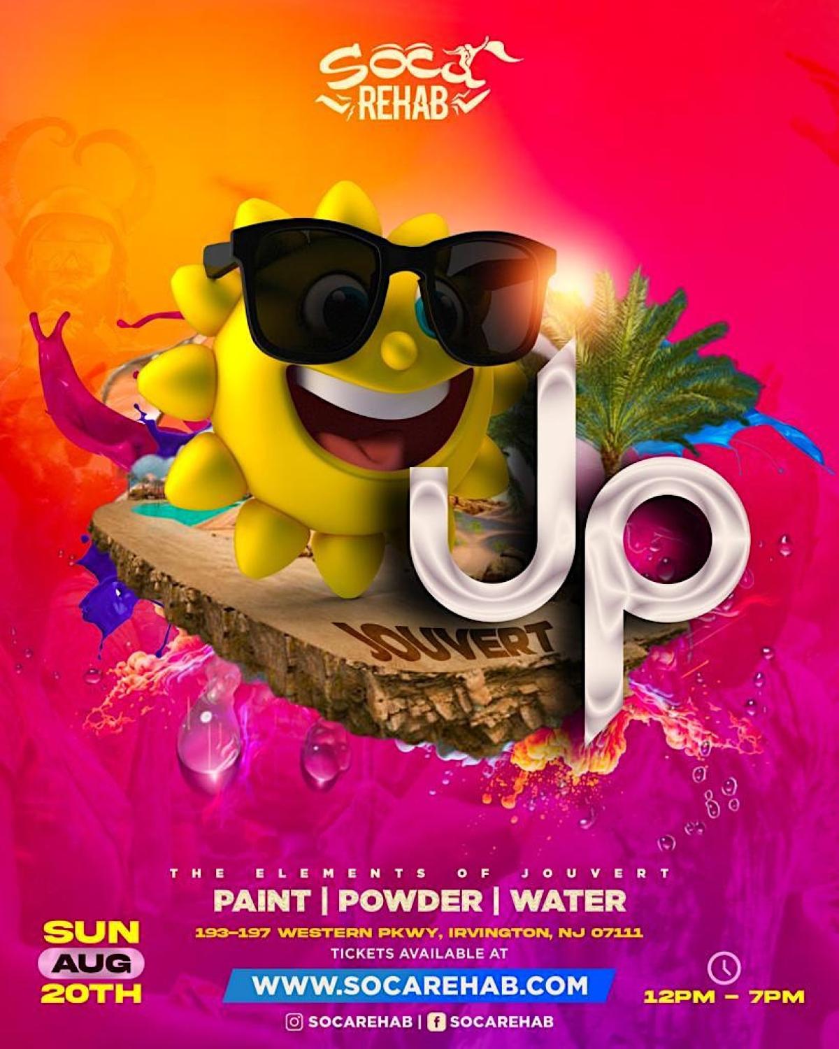 Sun Up Jouvert flyer or graphic.