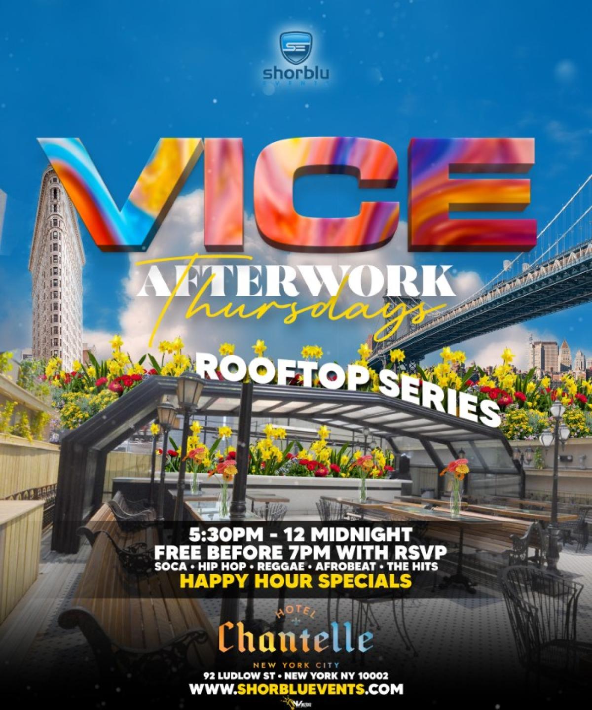 Vice After Work - Rooftop Series flyer or graphic.