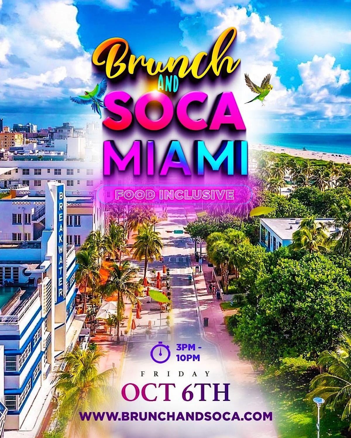 Brunch And Soca Oct 6, 2023 FETE LIST, Soca Events