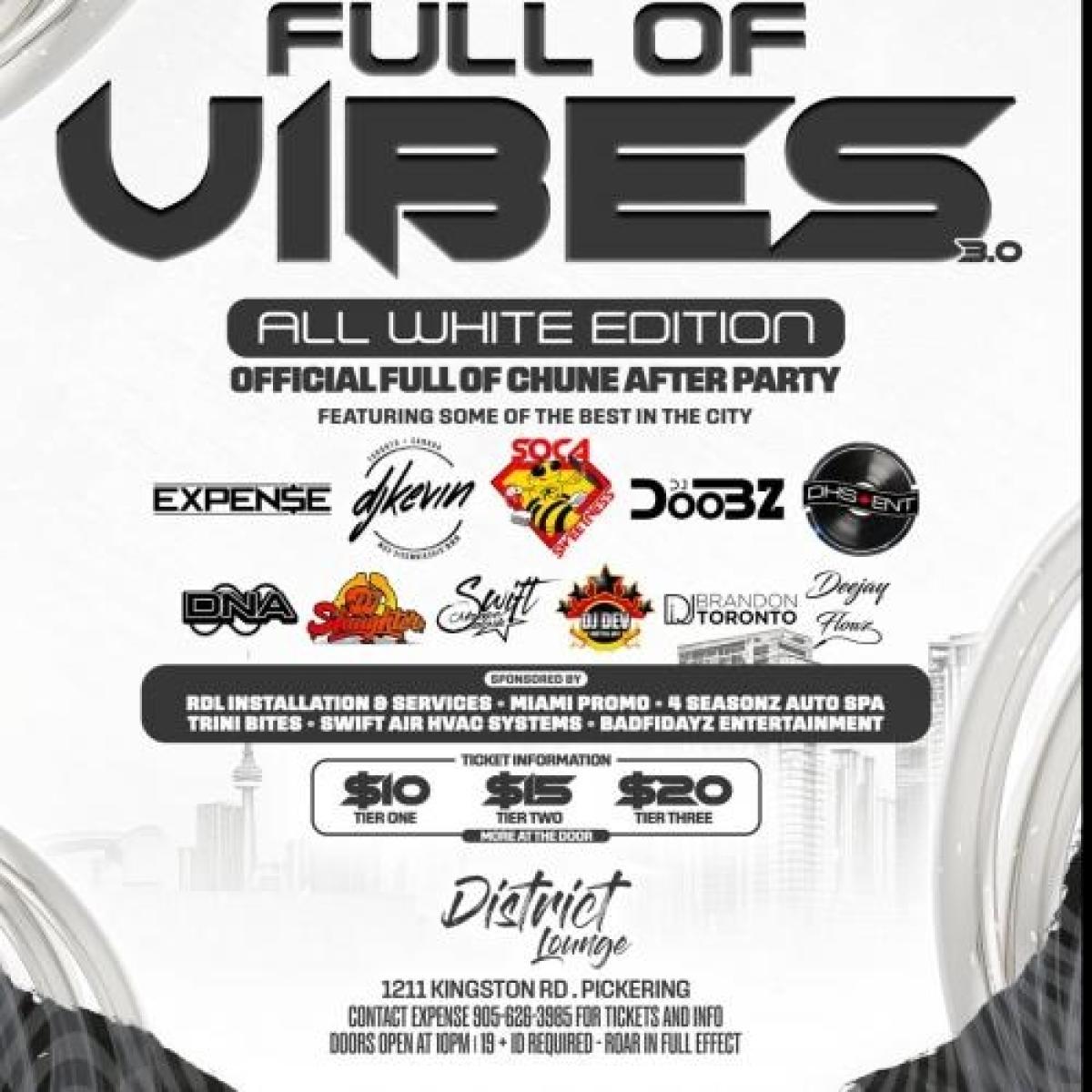 Full Of Vibes 3.0 flyer or graphic.