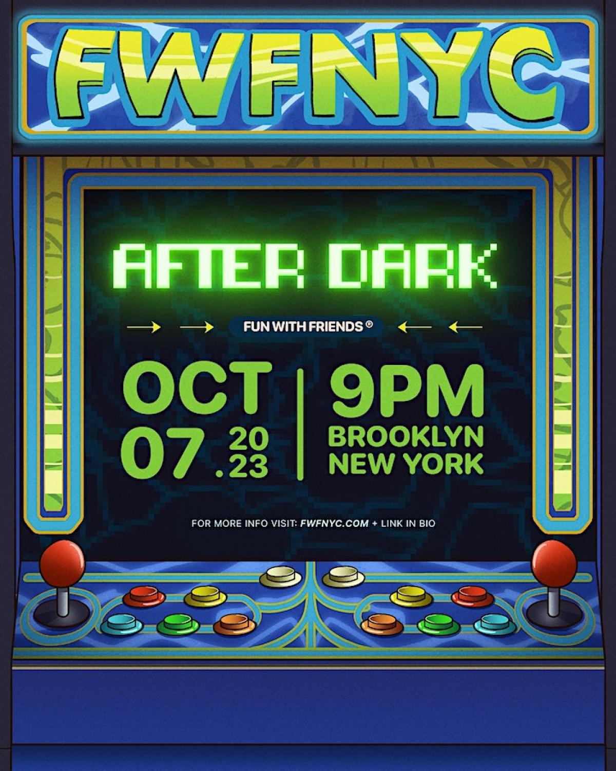 Fun With Friends After Dark flyer or graphic.